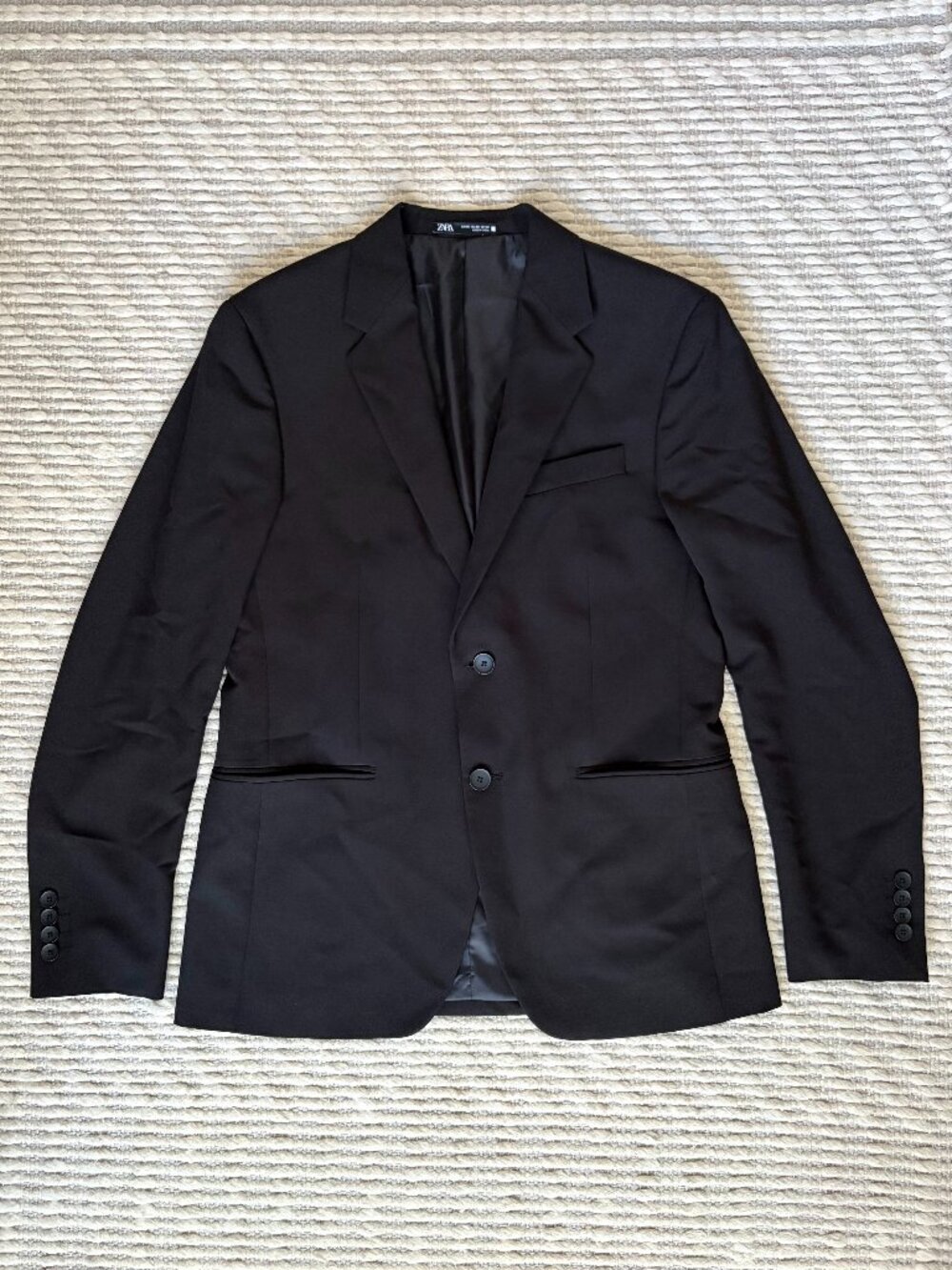 Zara Men's Black Suit Blazer Size 38